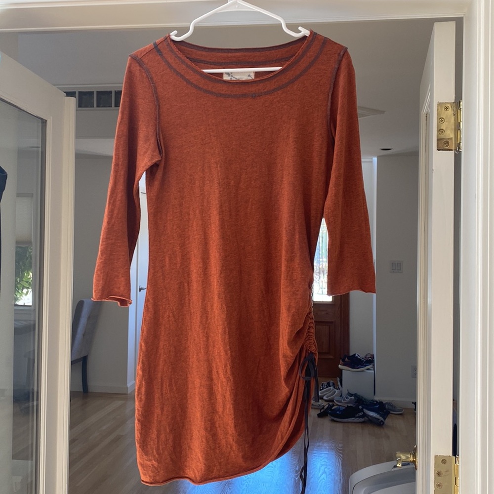 raw earth wild sky t-shirt dress size small
